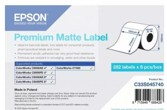 Epson label roll C33S045737
